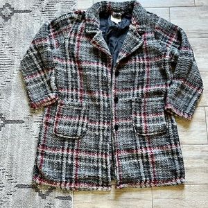 Sabrina Lauren Teddy Button Up Coat - EUC